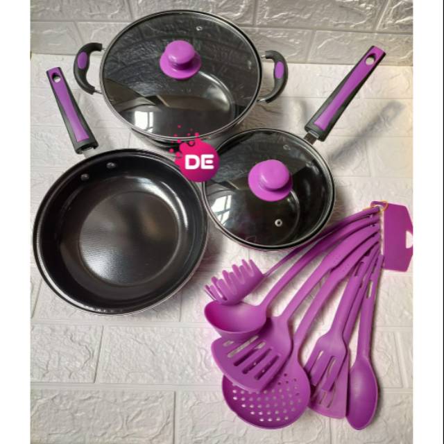 PANCI SET MARBLE SERBAGUNA / panci set sinda