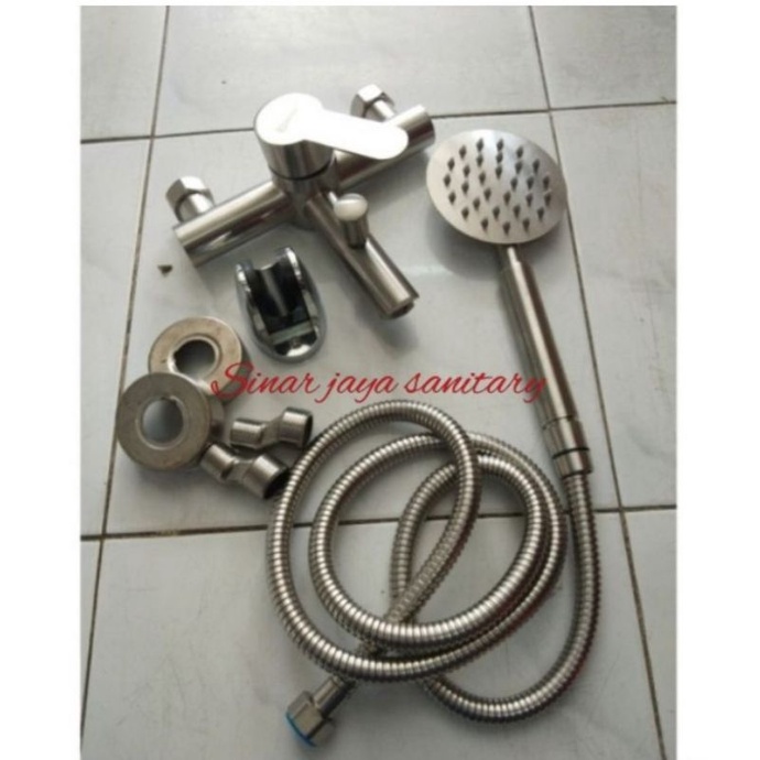 Kran bathub stainless stell panas dingin / kran shower panas dingin stainless