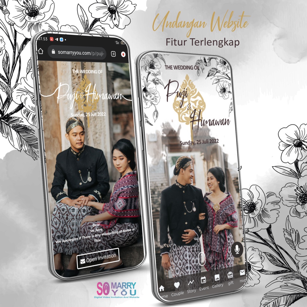 Promo Undangan Digital Website Pernikahan Adat Jawa Web Invitation Online Modern Java Elegant Termur