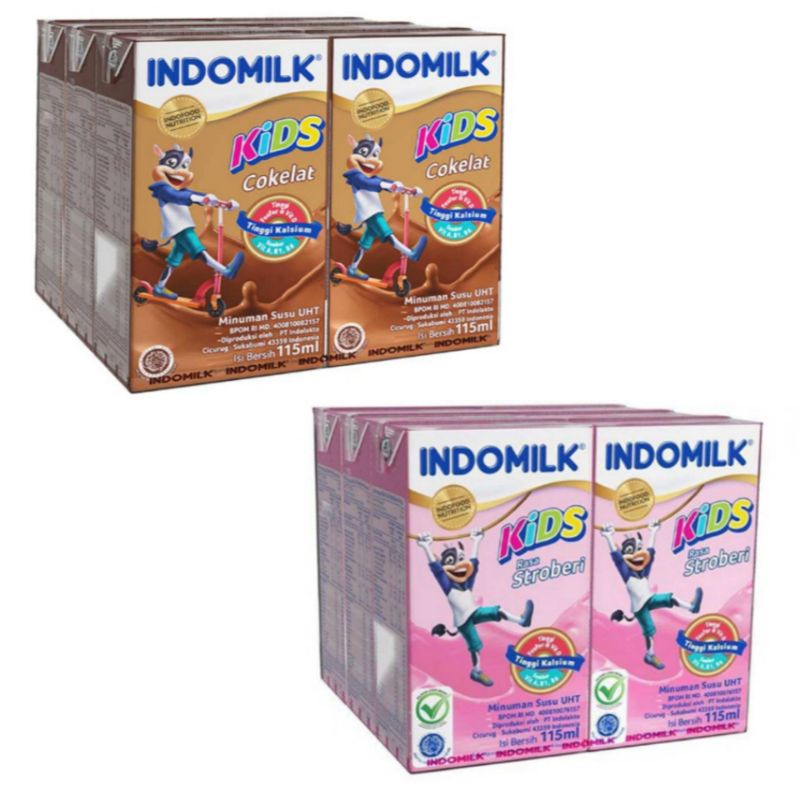 

INDOMILK Kids Susu Cair UHT 6 x 115 ml