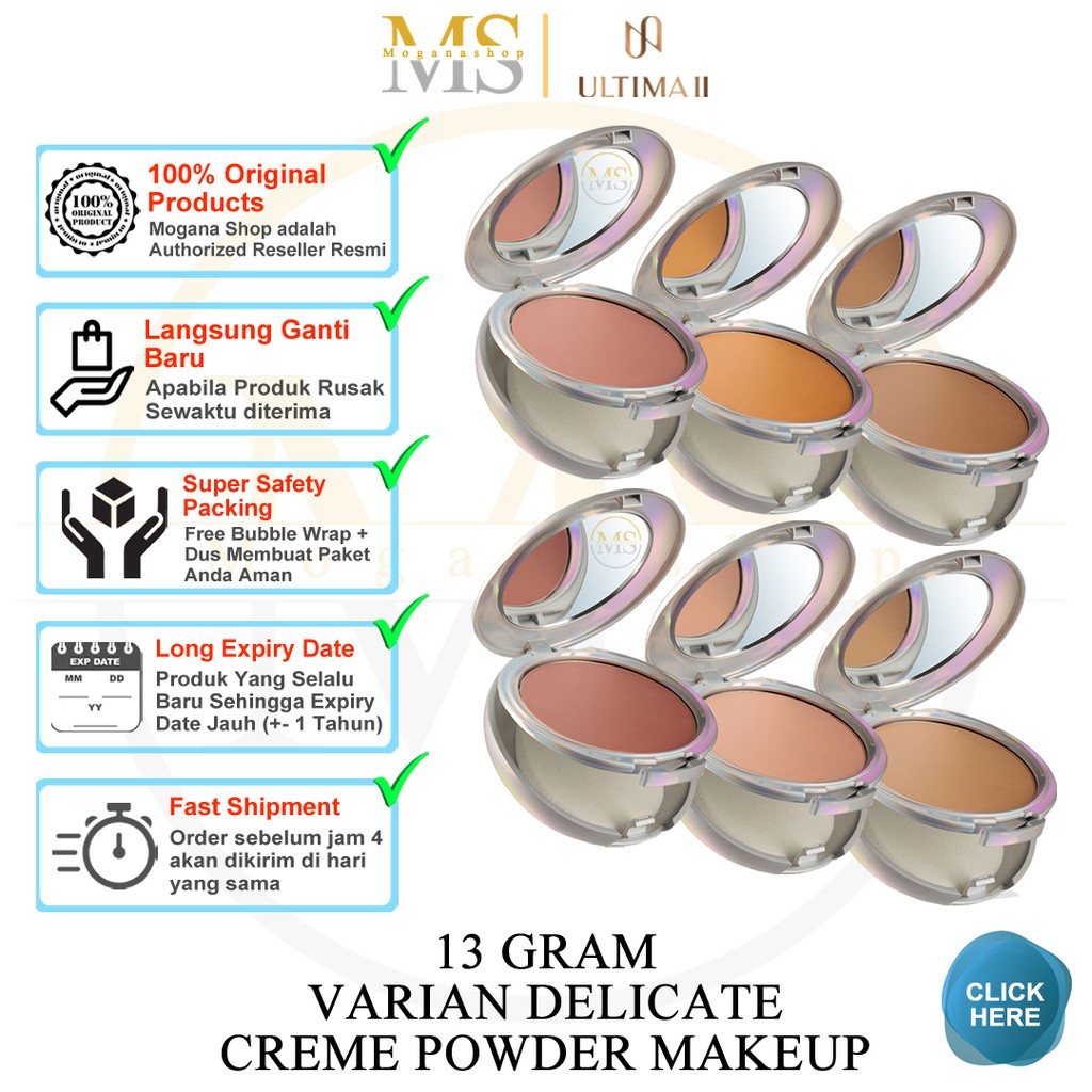 Ultima II Delicate Creme Powder Makeup - Bedak Ultima II | Powder Foundation