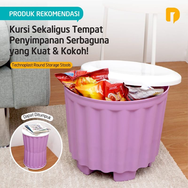 ROUND STORAGE KURSI SERBAGUNA KURSI BOX