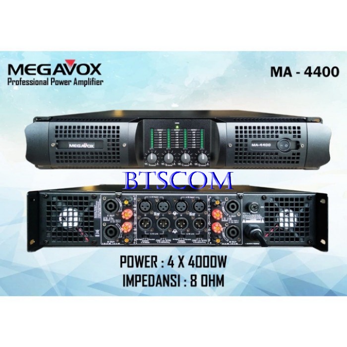 POWER 4 CHANNEL MEGAVOX MA4400 / POWER MEGAVOX MA 4400 ORIGINAL MEGAVOX 4 CHANNEL
