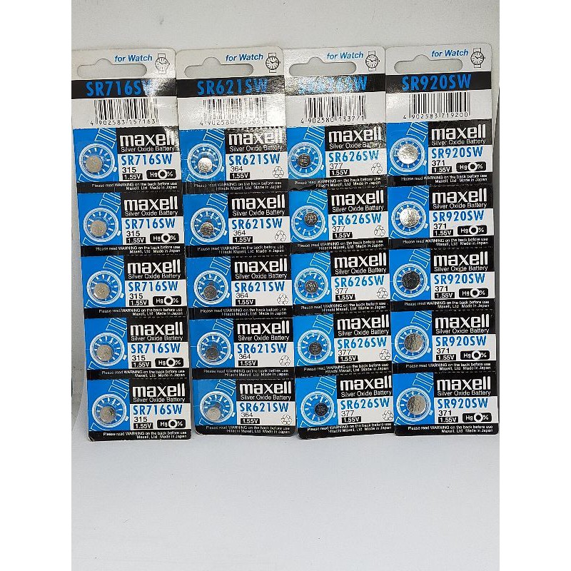 Batrai maxell 626/377 ORIGINAL biru