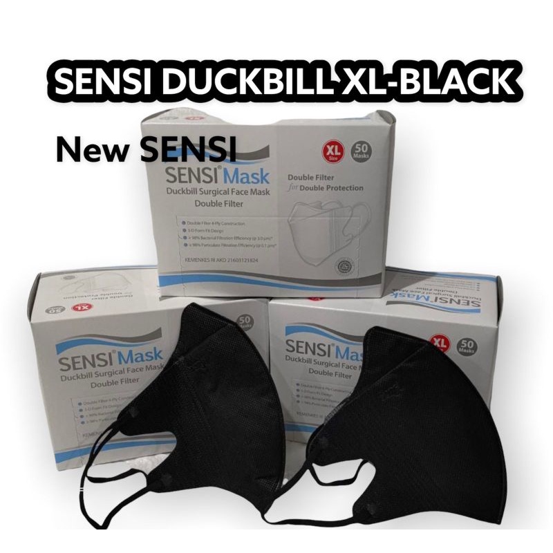 Masker SENSI DUCKBILL MASK 4ply sensi original Face Mask DUCKBILL SENSI original isi 50pc