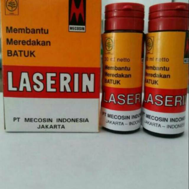 LASERIN 30 ML OBAT BATUK BERDAHAK DEWASA SIRUP SAKIT TENGGOROKKAN