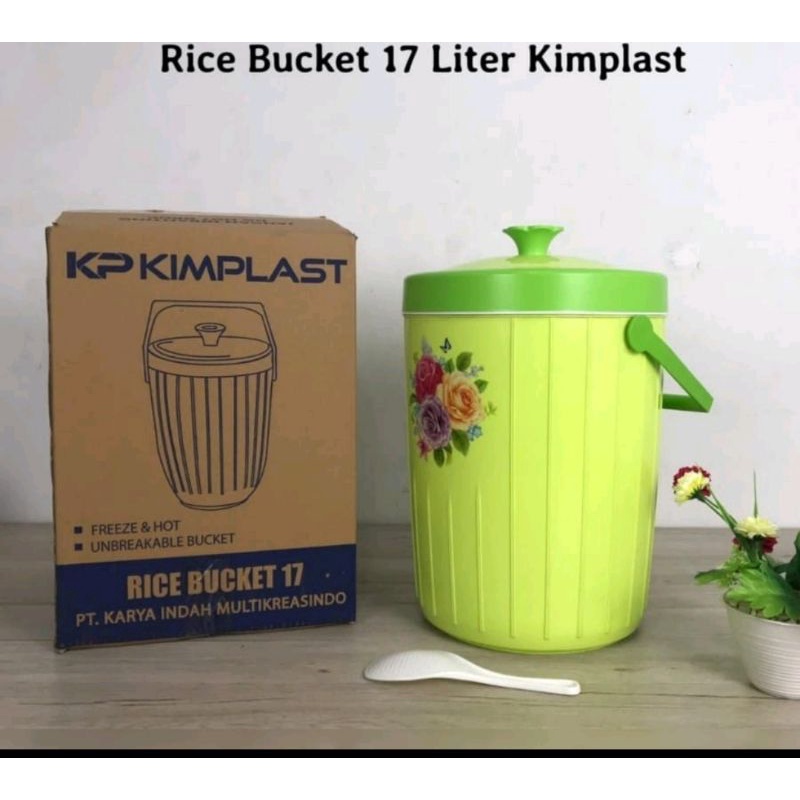 RICE BUCKET 17 LITER KIMPLAST / TERMOS NASI