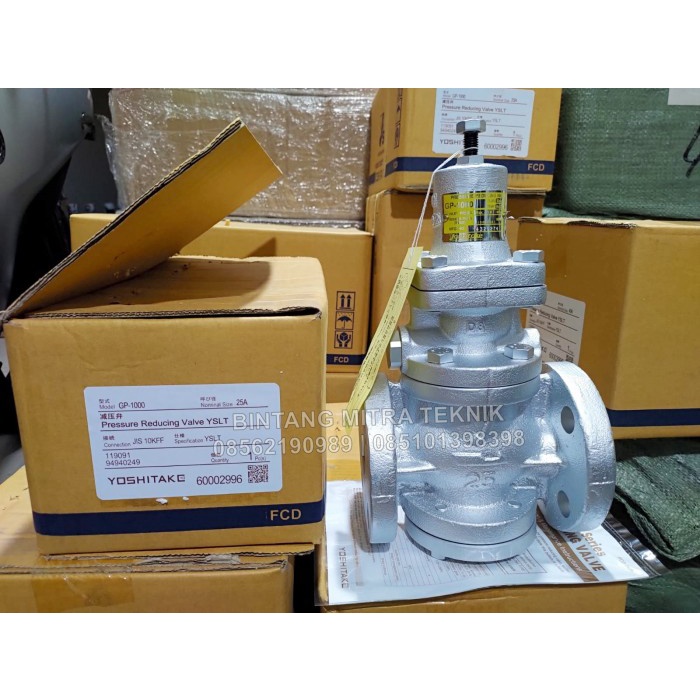 PRESSURE REDUCING VALVE YOSHITAKE GP-1000 PRV GP-1000 25A 1"