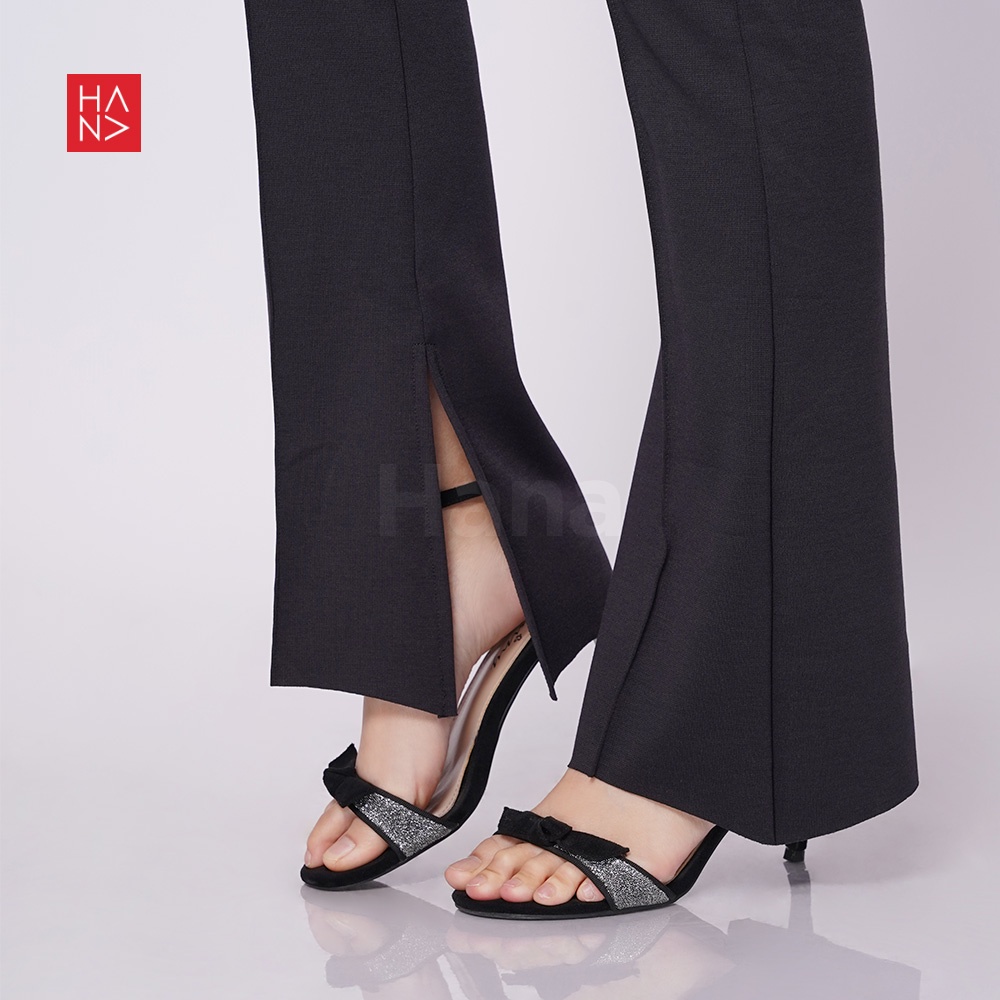 Hana Fashion - Maura Slit Long Pants Celana Panjang Wanita - LP130