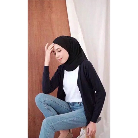 Basic Cardigan Rajut Wanita Premium / Basic Knit Cardy Premium / Cardigan Basic Knit Cotton Premium / Sweater Rajut Wanita