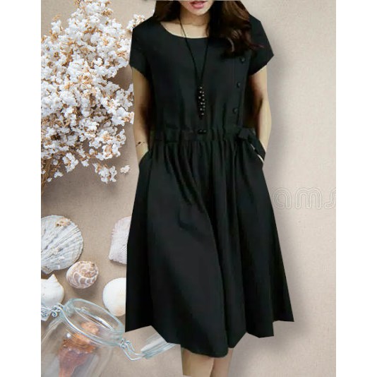 Dress linda / dress kekinian / dress trendy /dress terbaru / dress elfie /terusan