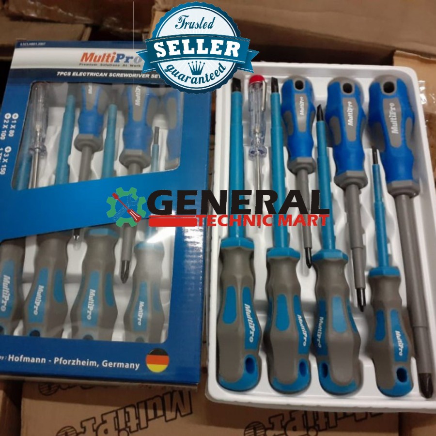 OBENG LISTRIK SET HEAVY DUTY MULTIPRO 7PCS ELECTRICAN ORIGINAL SET