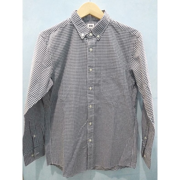 kemeja kerja - kemeja formal kemeja pria uniqlo original - kemeja kasual second brand