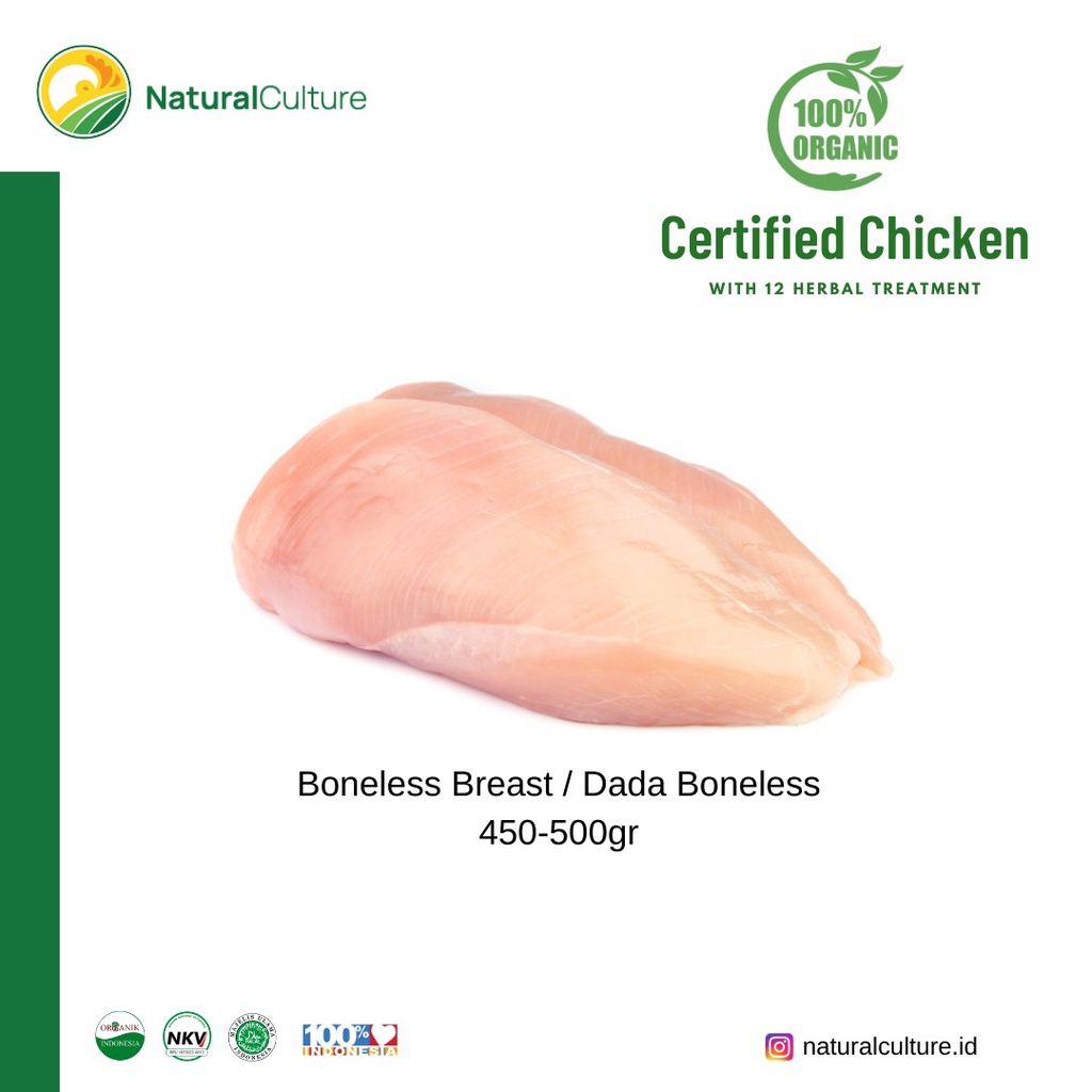 

Boneless Breast / Dada Boneless | Probiotic Herbal Chicken | 450-500gr