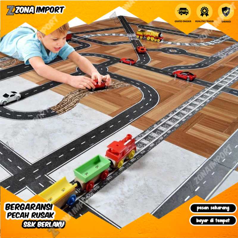 Tape Lakban Jalan Raya Lego Mainan Mobil Lintasan Mainan Anak Play Tape Road Jalan Raya