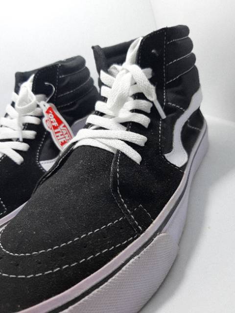 Sepatu pria &amp; wanita vans oldskool classic SK8 black white suede kanvas