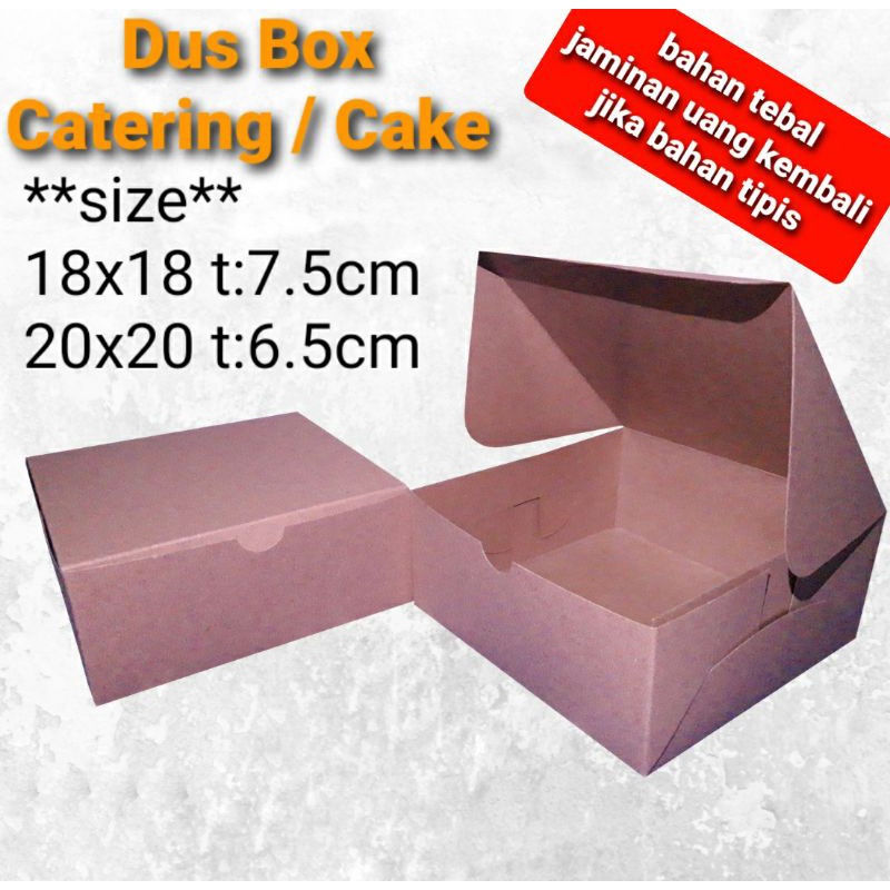 

dus catering / cake / hampers / souvenir murah tebal