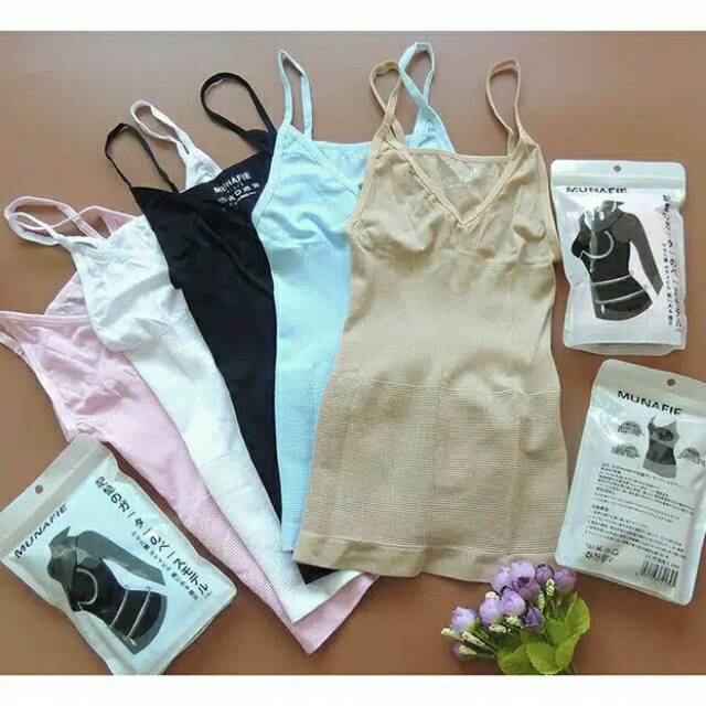 Munafie atasan camisol slimming body shaperasli import/tanktop korset