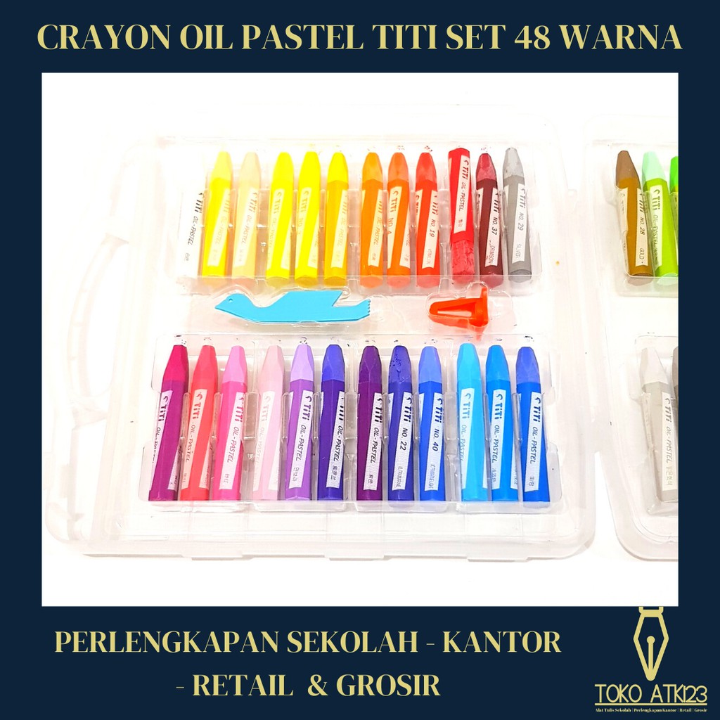 Crayon Oil Pastel Krayon Minyak TiTi Joyko 48 Warna