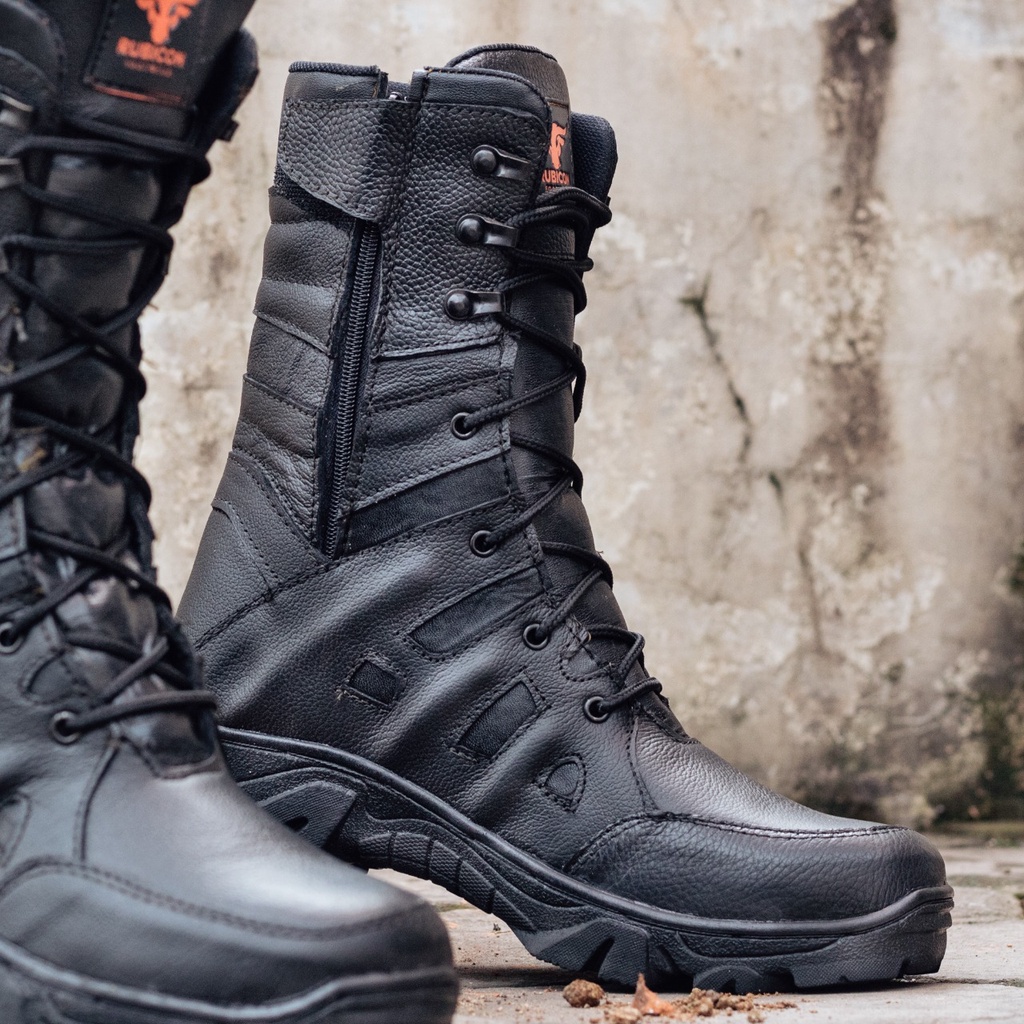 BIG PROMO | RUBICON-SEPATU PDL NINJA SWAT KULIT RUBICON SAFETY DIJAMIN KULIT ASLI SEPATU PDL PREMIUM