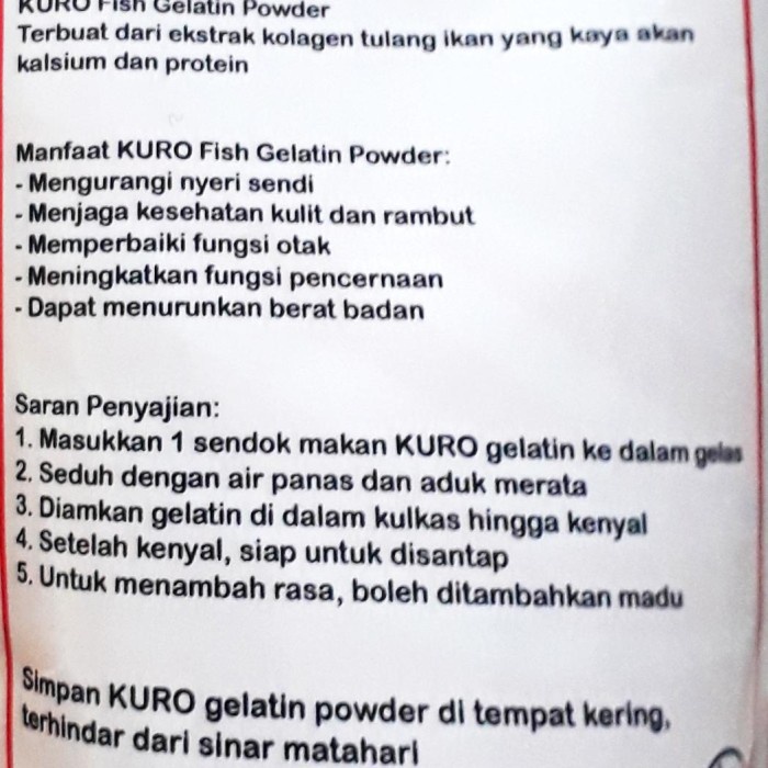 

Ht62D Gelatin Fish Powder Kuro Ht5Hh