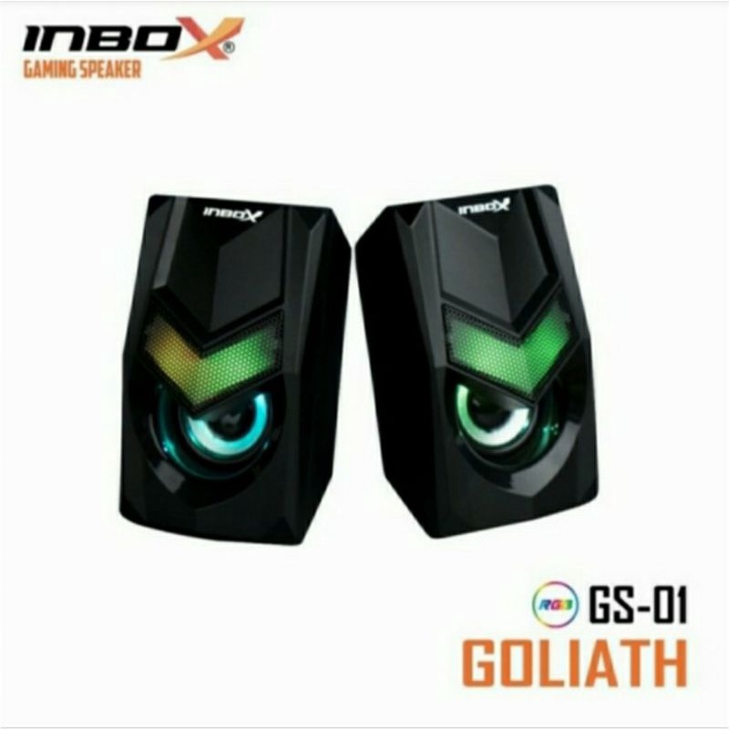 Speaker gaming RGB INBOX GS-01 Goliath GS 01 Speaker PC USB SUPER BASS