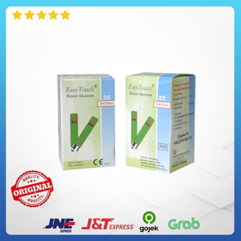 Strip Gula Darah Easy Touch - Refill Strip Tes Gula Darah - Strip Tes Glukosa