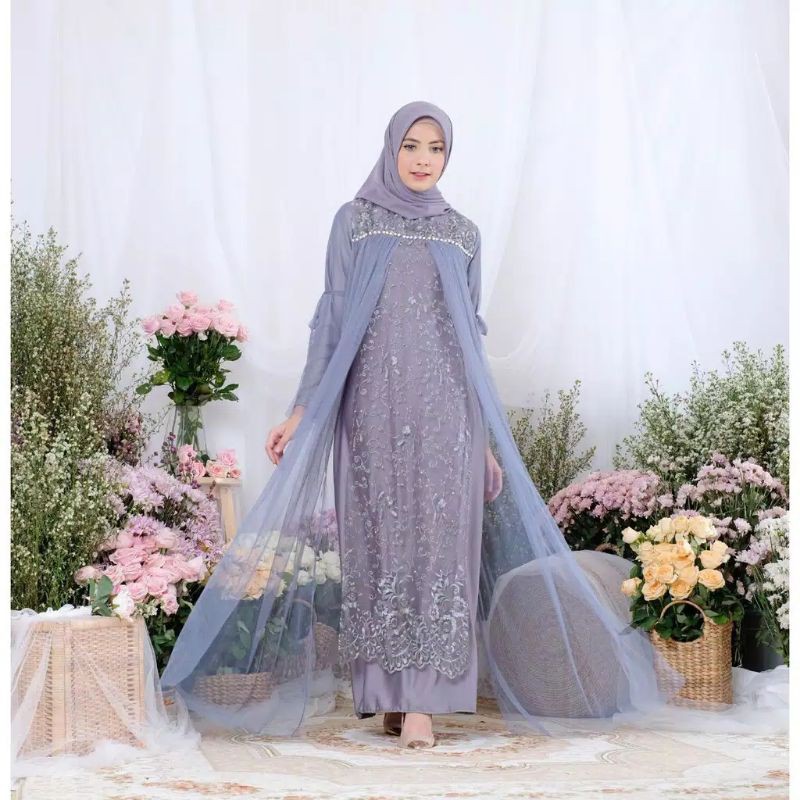 ORIGINAL! CASSANDRA dress baju pesta kondangan / bridesmaids / bumil / couple / seragam keluarga