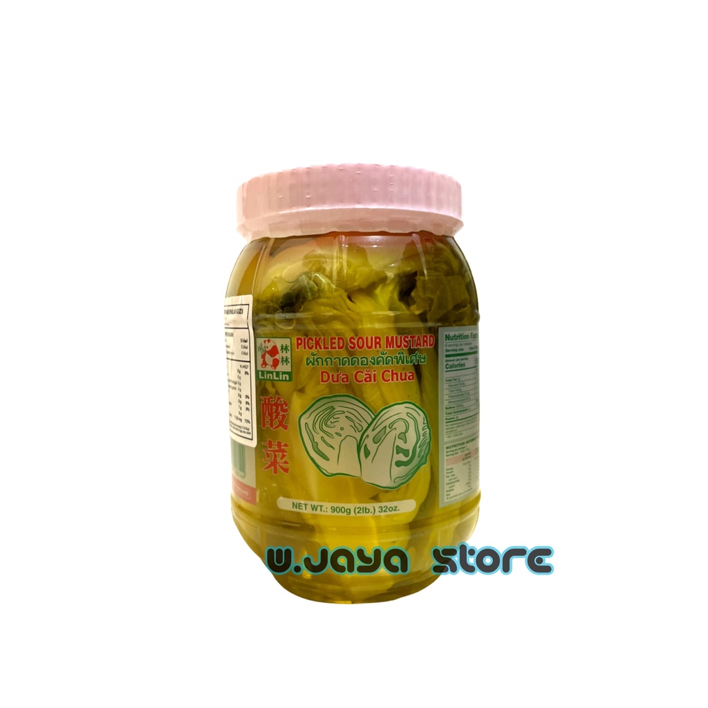 LinLin Pickled Sour Mustard Dua Cai Chua 900 gr - Acar Sayur Sawi