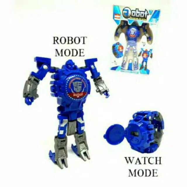 Jam Tangan Anak-Anak Unisex Mode Robot 3 Warna