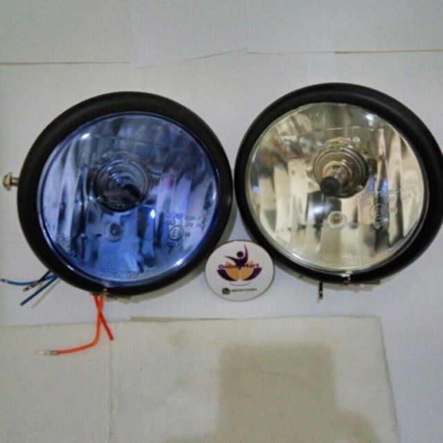 Lampu depan model owen/ lampu cb batok hitam