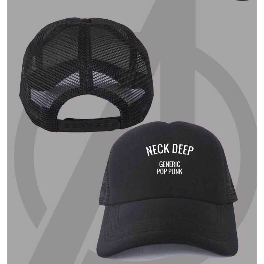 Topi Trucker Hat - Neck Deep Generic Pop Punk Band Neckdeep