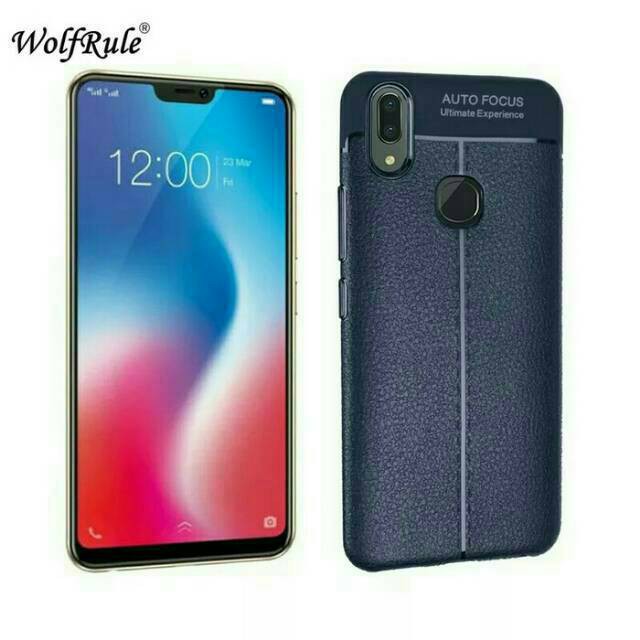 VIVO V9 - AUTO FOCUS SOFTCASE KULIT LEATHER CASE POLOS