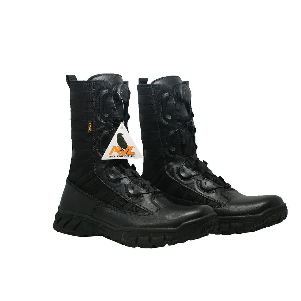 SEPATU TALI PUTAR  brimob  TACTICAL AWL BUKAN TRAV dan CHEVALIER  atau PARABELUM