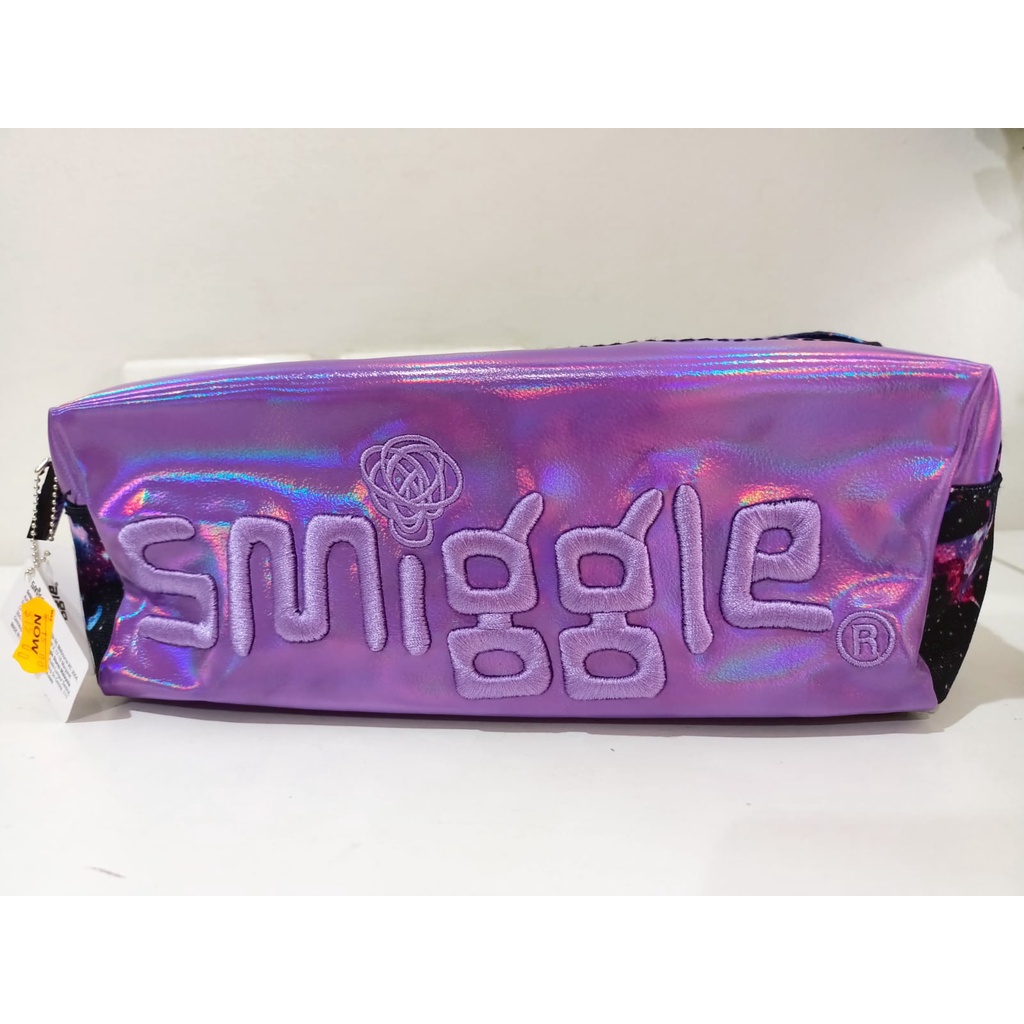 

Smiggle Case Pencil Original Twin Zipper - Purple
