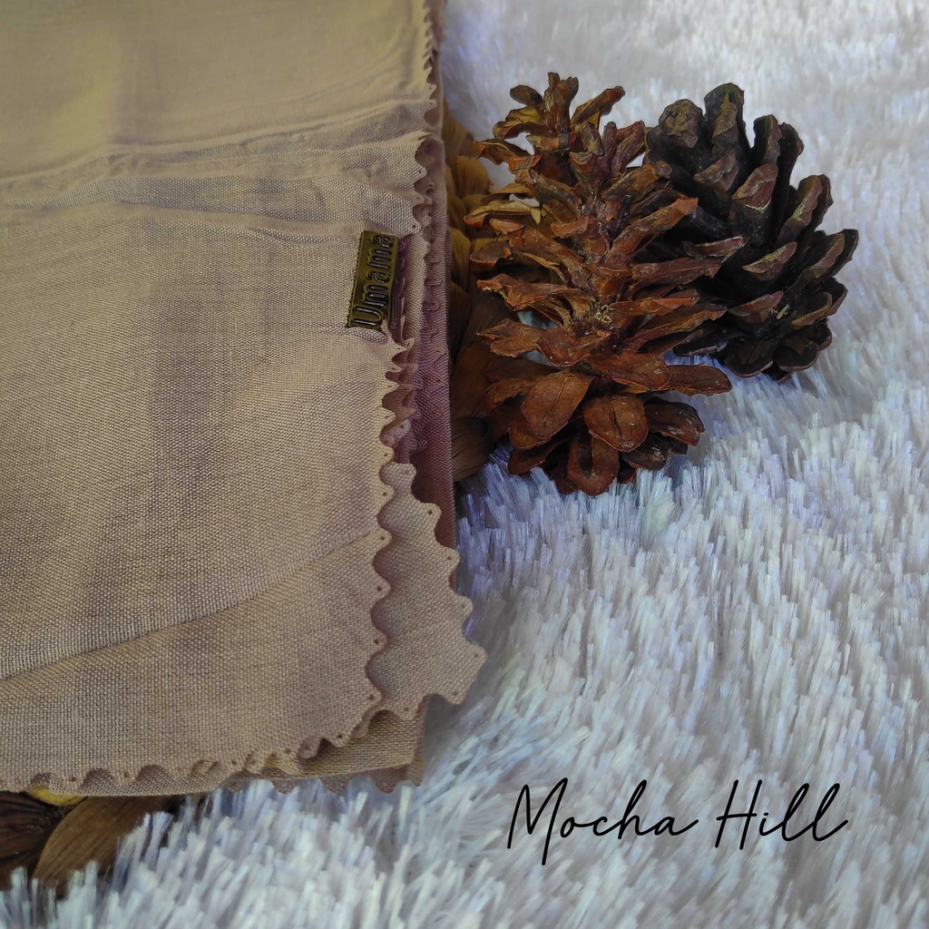 HIJAB SEGI EMPAT VOAL UMAMA LC, JILBAB LASERCUT, VOAL UMAMA, SEGI EMPAT VOAL-Mocca Hill