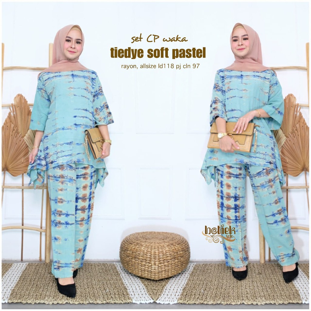 Set cp waka tiedye soft pastel