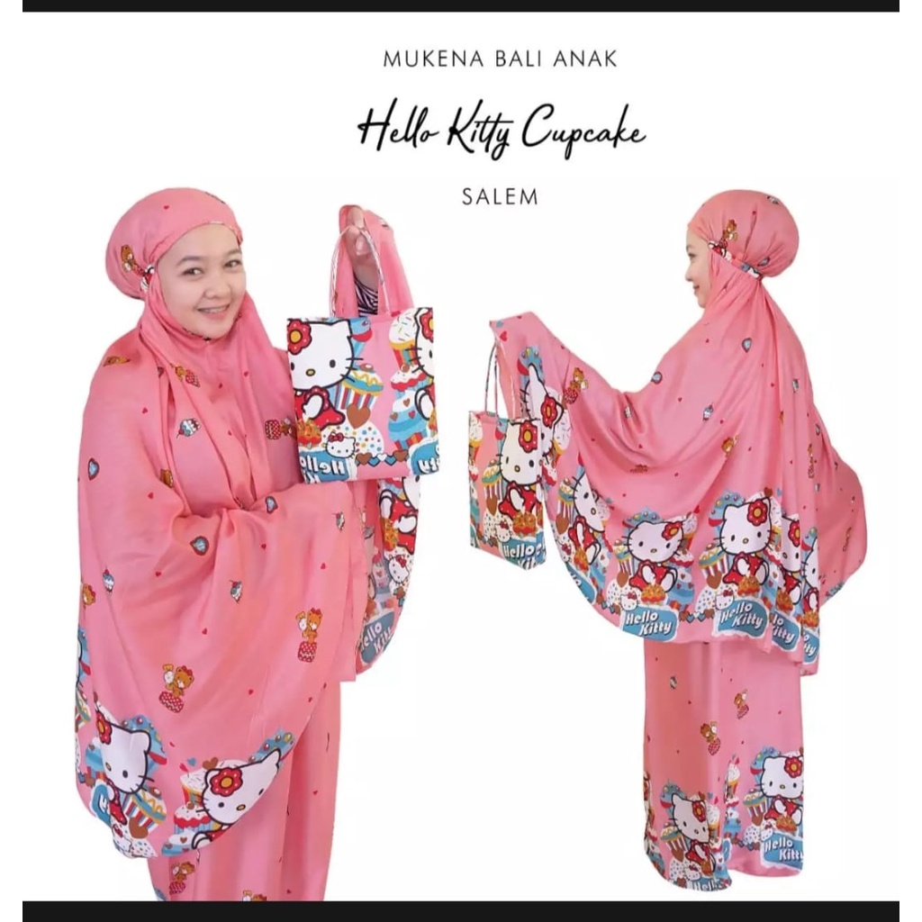 mukena anak tas sejadah hello kitty uk. L