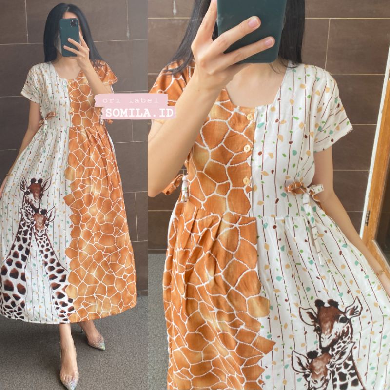 Chibi Dress Daster Rayon Premium Busui Bumil Friendly By M8S Label
