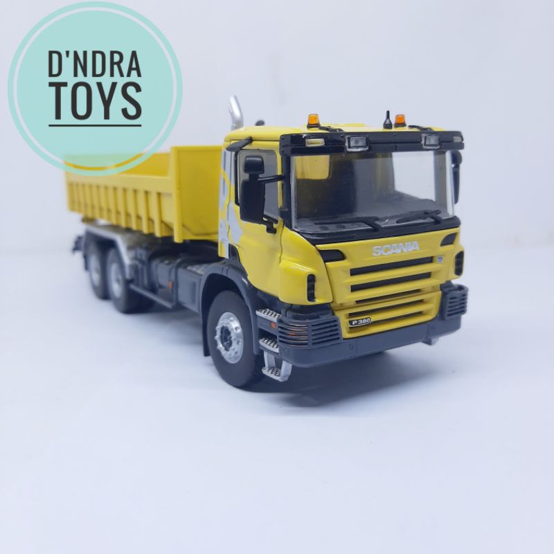 Diecast Truck Scania P380 Universal Hobbies Miniatur Dumptruck Alat Berat Truk Scania