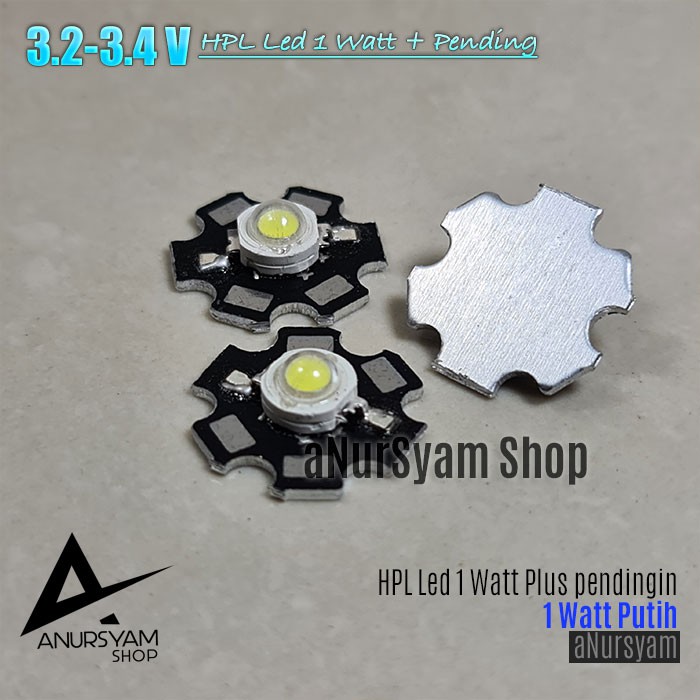 LED HPL 1 Watt + Pendingin / HPL LED 1 Watt Plus Pendingin