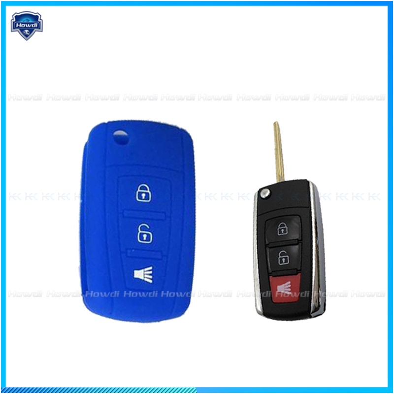 Cover Kunci Remote 3 Tombol Bahan Silikon Untuk Proton Exora