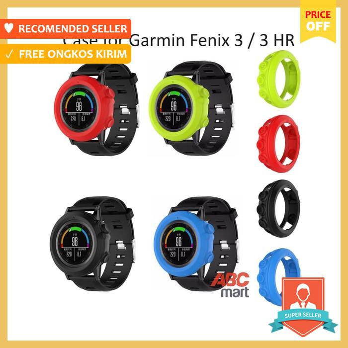 Cover Case For Garmin Fenix 3 Hr Rubber Bumper Sarung Jam Tangan