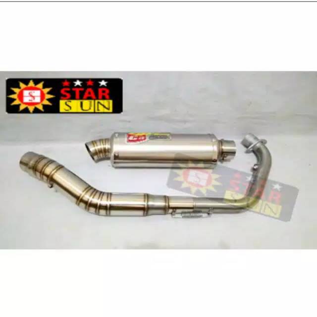 Knalpot cld trioval for CBR150R-ALL NEW CB150-GSX-R5-TIGER-VIXION-VERZA-MINERVA-GLpro-thunder-DLL