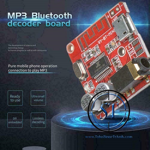 Module Mini MP3 Bluetooth 4.1 Lossless Speaker Decoder Amplifier Board Stereo Receiver Input Dc 3.7-5V USB TF SD Card