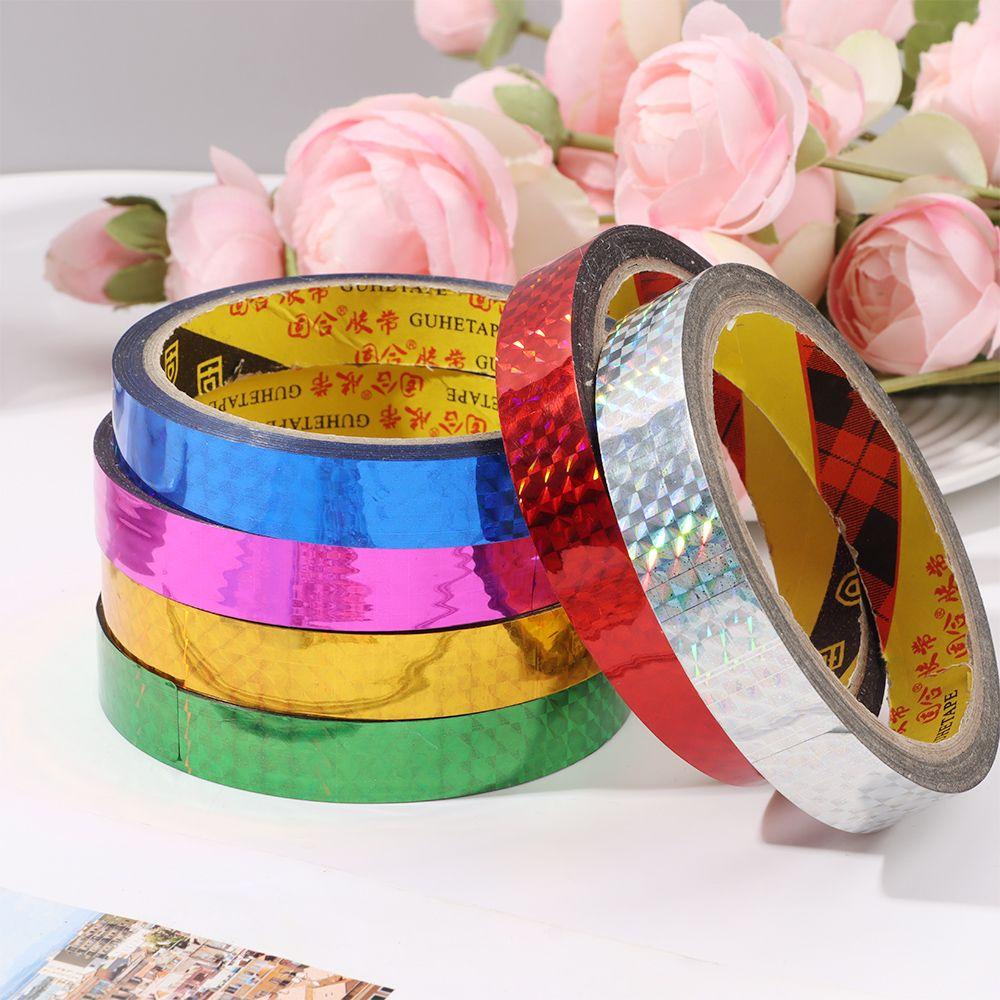 Nanas Shiny Wrapping Tape Alat Tulis Perekat Stiker Kaset Kantor Dekoratif Lengket