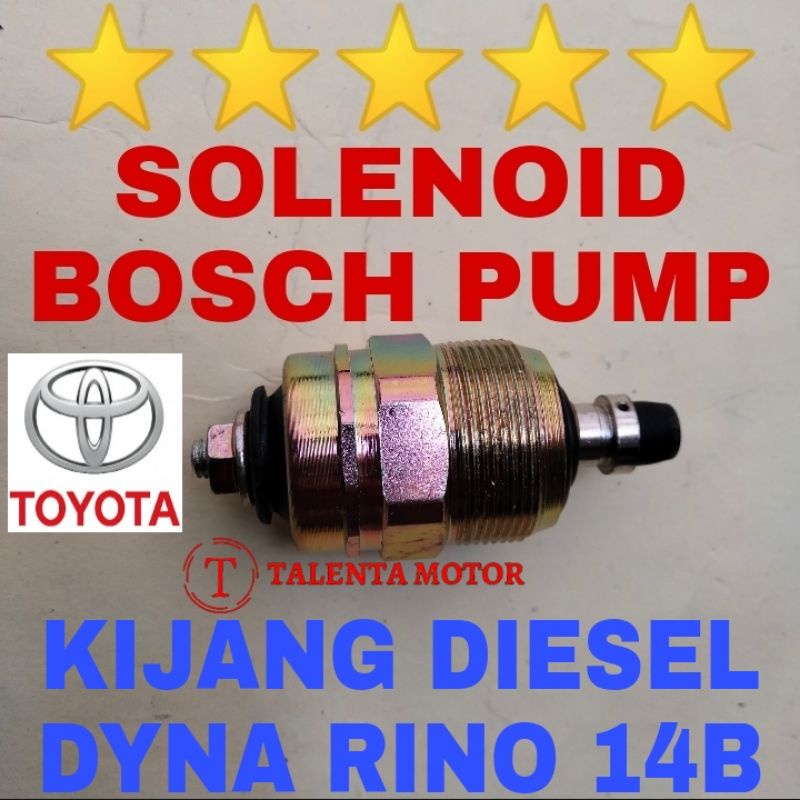 SOLENOID BOSPOM BOSCH PUMP 12V KIJANG KAPSUL DIESEL HIACE LH 11 / DYNA RINO 14B SWITCH BOSS POMP