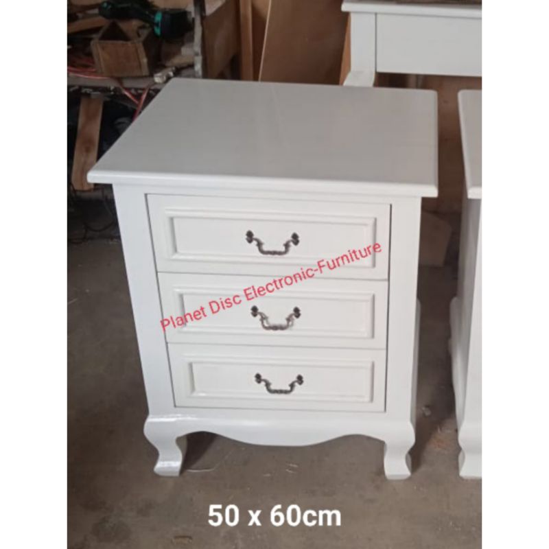 Nakas Kayu Solid Laci portabel Meja Locker Meja Sudut Drawer