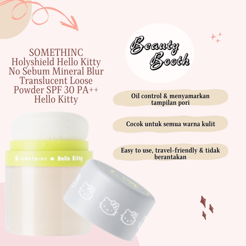 SOMETHINC Holyshield Hello Kitty No Sebum Mineral Blur Translucent Loose Powder SPF 30 PA++ Hello Kitty