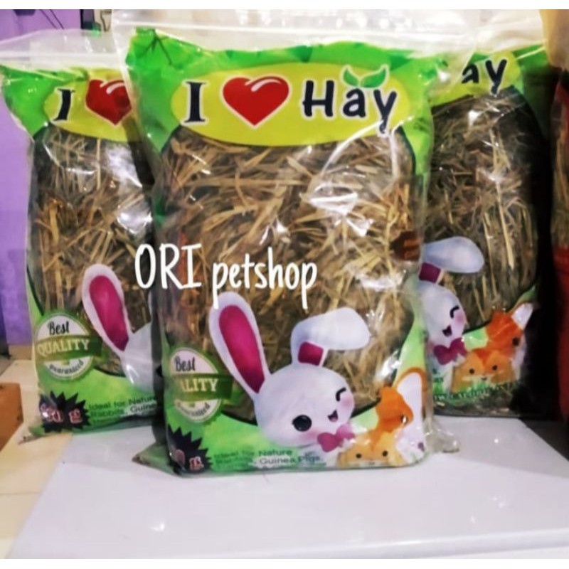 makanan kelinci i love hay 200 gr - rabbit food rumput hay 200 gram